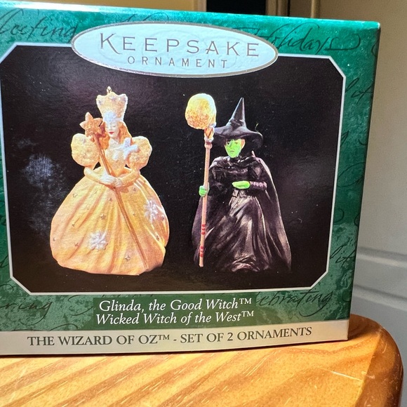 Hallmark Other - Hallmark KEEPSAKE Wizard of Oz Ornament Set - Glenda and Wicked Witch. NIB